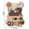 Shpilmaster Wooden Sensory Bear Shaped Learning Wall Mounted Toddler Board For Playroom, and Doctors' Office QI004594 - alternate 7